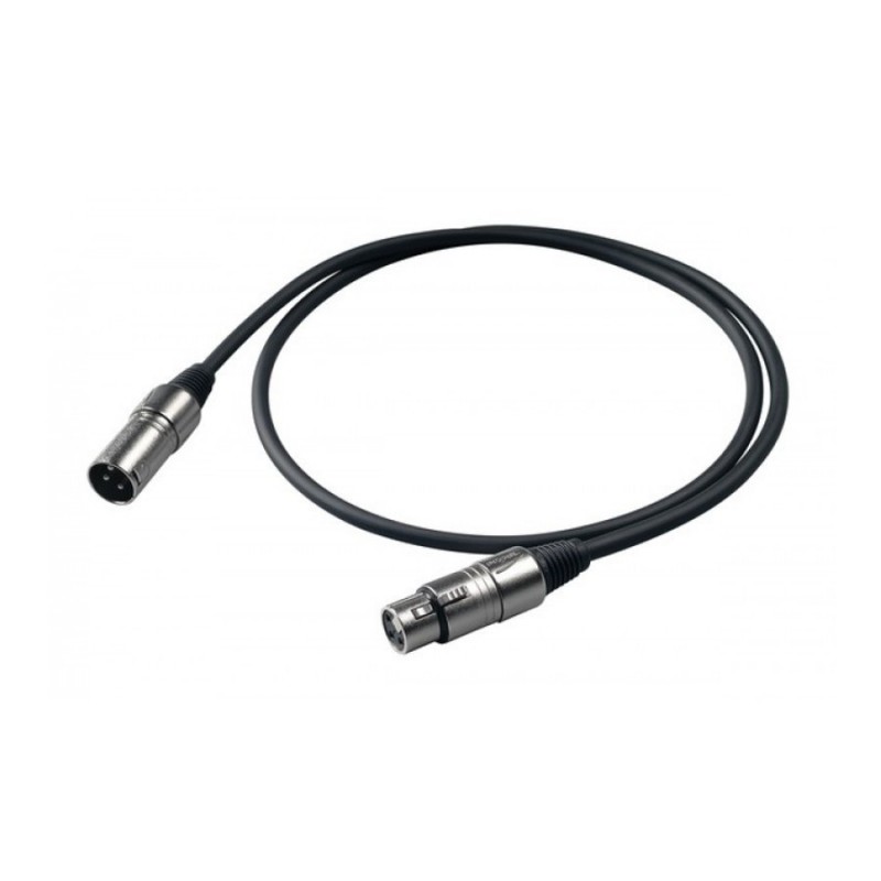 Cavo Proel BULK250LU3 - XLR 3p Fem + XLR 3p Mas Lungh. 3mt
