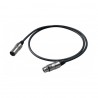 Cavo Proel BULK250LU3 - XLR 3p Fem + XLR 3p Mas Lungh. 3mt