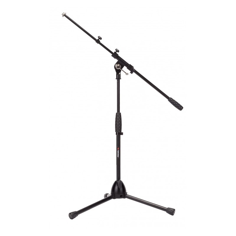 Proel RSM192BK - Asta professionale “nana”, con giraffa telescopica per microfono