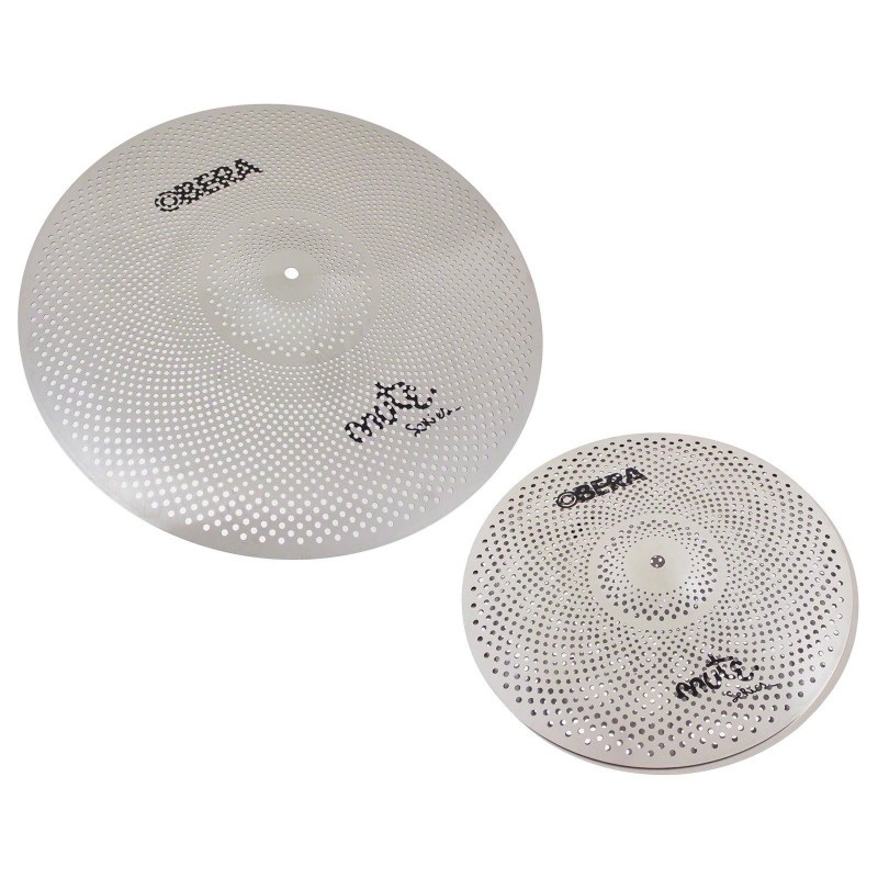 Obera Cymbals Mute 2x Silent Cymbals Set - 14" 20"