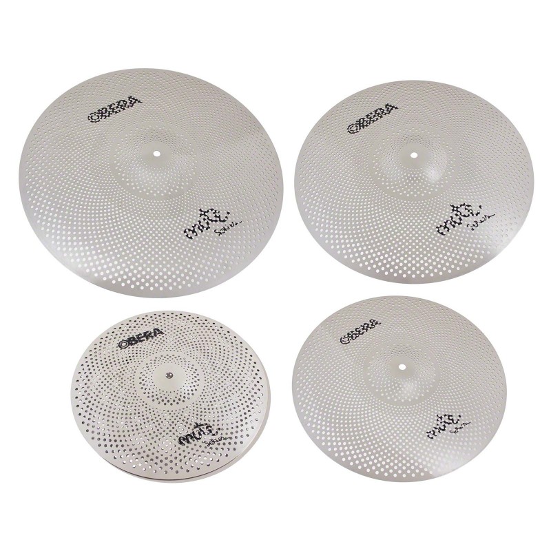 Obera Cymbals Mute 4x Silent Cymbals Set - 14" 16" 18" 20"