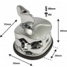 Sparedrum TB4 - fissaggio quadrata Tomtom / Timbal Base 50mm (x1)