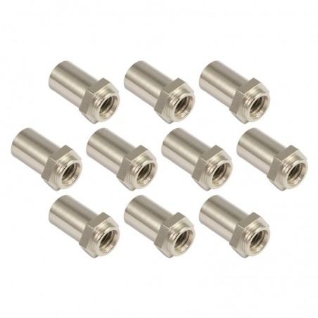 SN-HE-15S - nottolino 15mm esagonale - acciaio (x10)