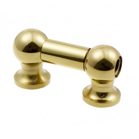 TL1D25-BR - Blocchetto Tubo d'Oro - 25mm - Doppio (x1)