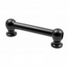 TL1D56-BK - Blocchetto Tubo Nero - 56mm - Doppio (x1)