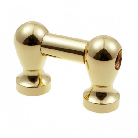 TL1S25B-BR - Blocchetto Tubo Grancassa d'Oro - 25mm - Solo (x1)