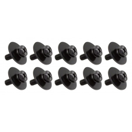 WSC4-11BK - M4 11mm - Viti Blocchetto per Fusti di legna - Nero (x10)